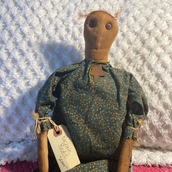 Handmade Primitive Folk Art Raggedy Ann Doll - Picture 1 of 7